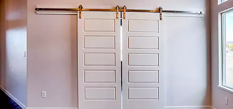 Glass Barn Door with Installation Hardware Kit Edgewater