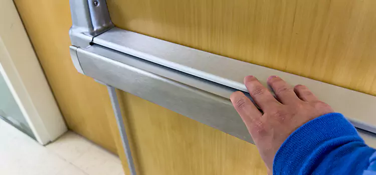 Installing a Push Bar on a Door Edgewater